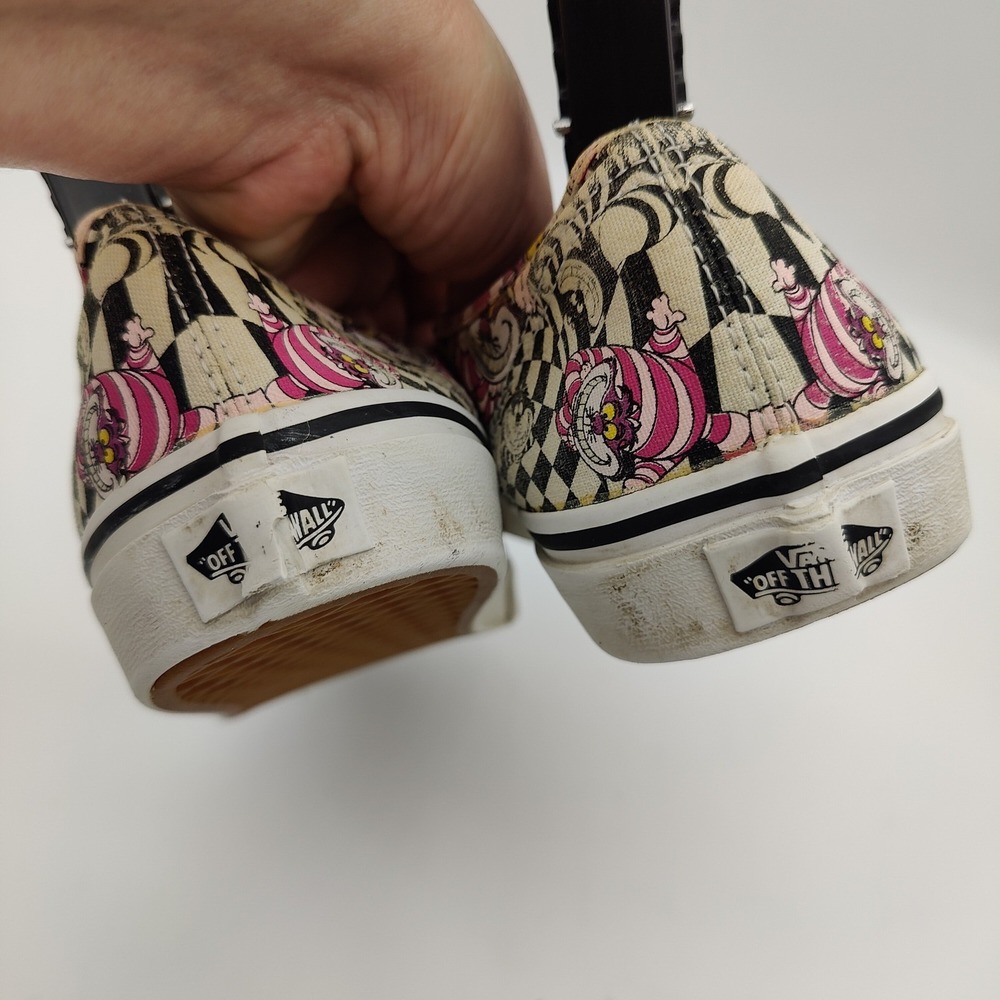 Vans x Disney Grunge Skater Alice in Wonderland Cheshire Cat Checker M 10 W 11.5 - Picture 10 of 16
